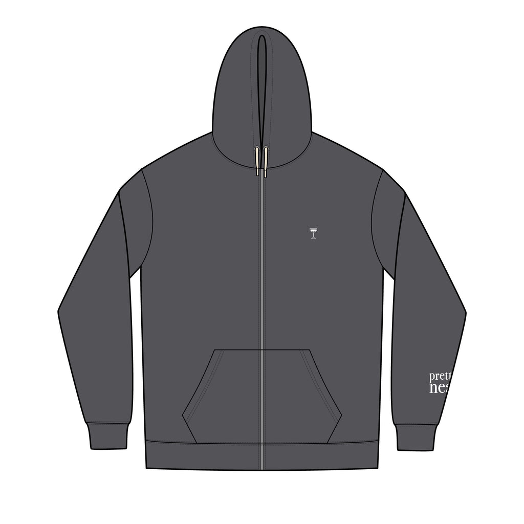 It's Martini Time- Full-Zip Up Hoodie