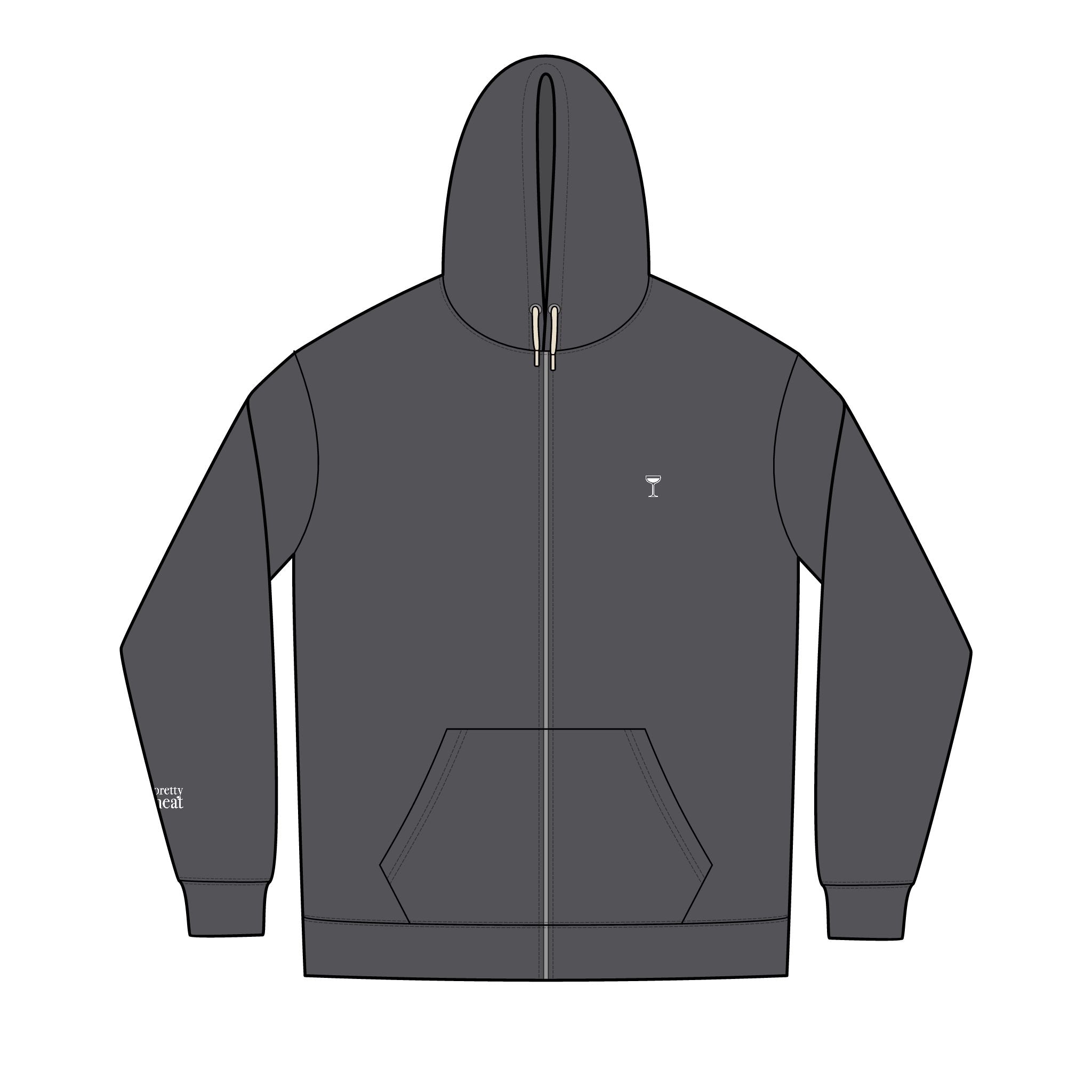 Espresso Martini- Full-Zip Up Hoodie