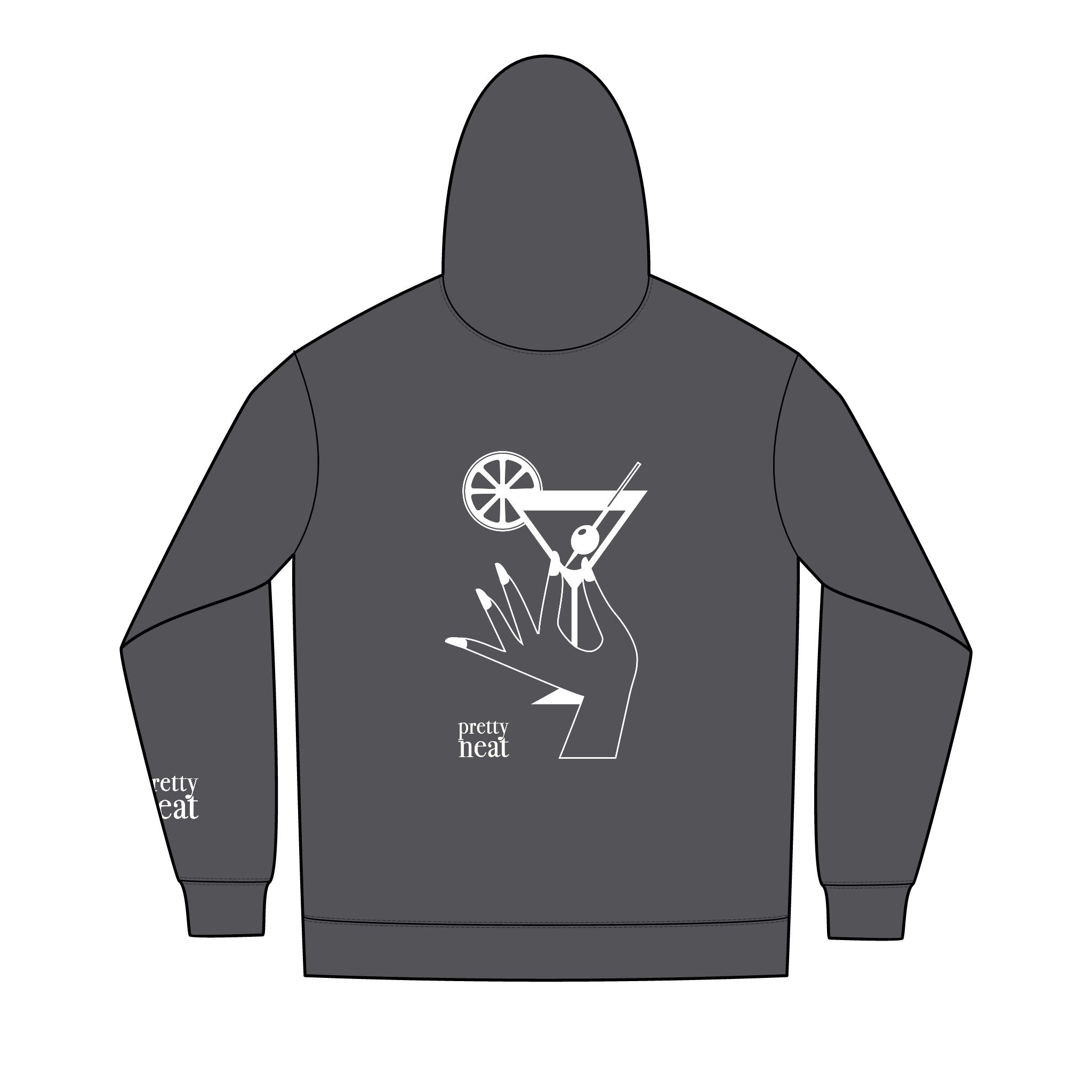 It's Martini Time- Full-Zip Up Hoodie